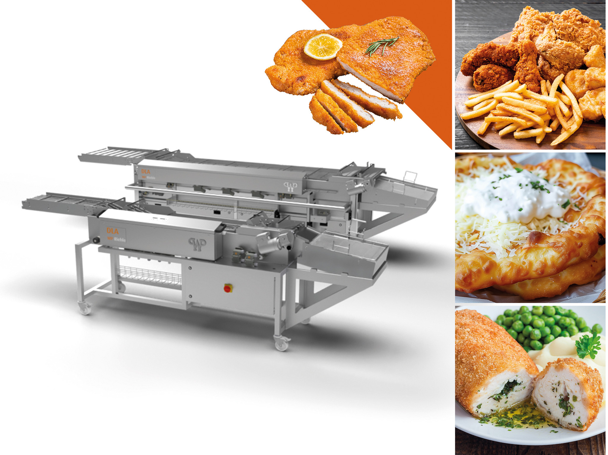 Durchlauffritteuse DLA SC zum Frittieren von herzhaften Gerichten