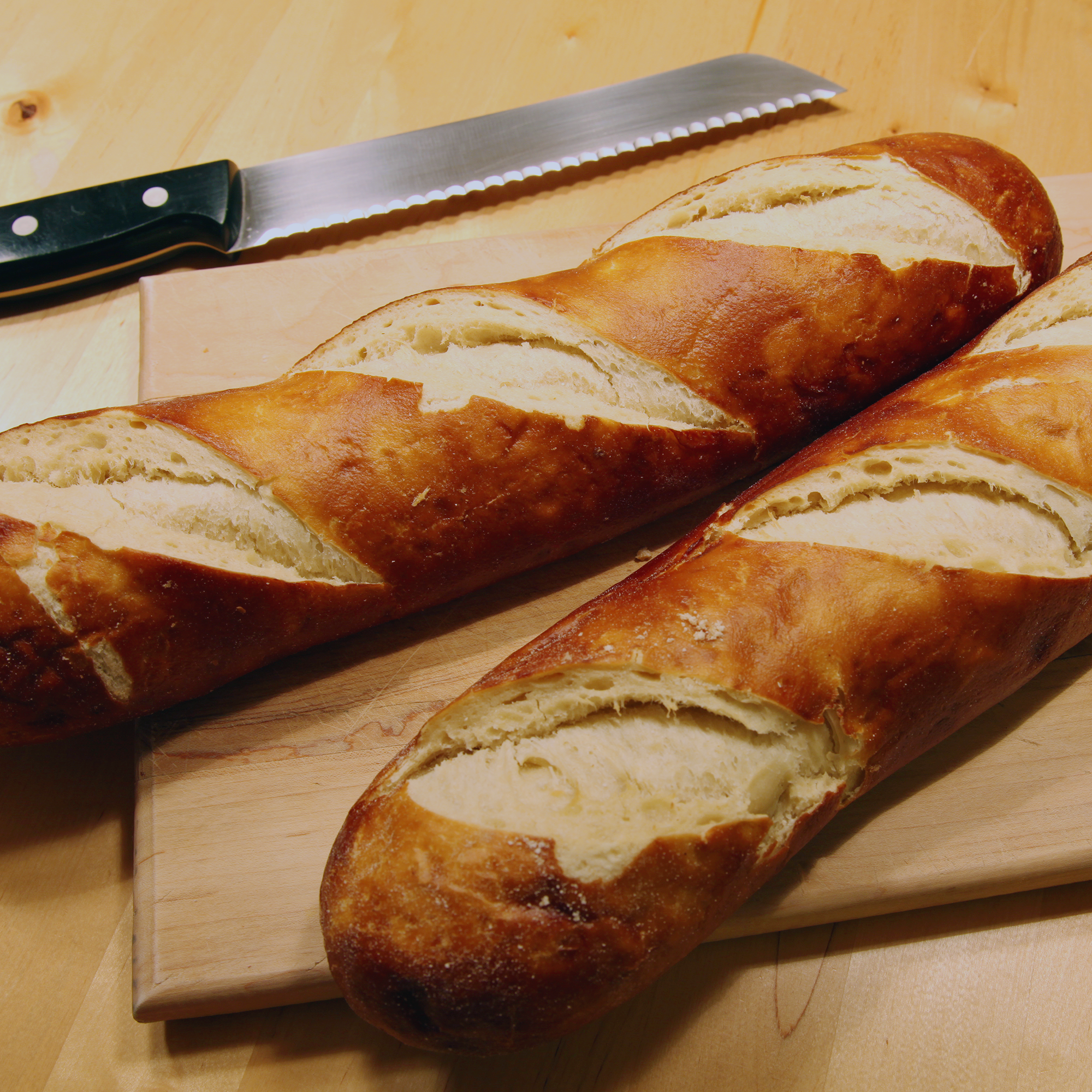 Laugenbaguette: Baguettes belaugen Laugenbaguette: Baguettes belaugen