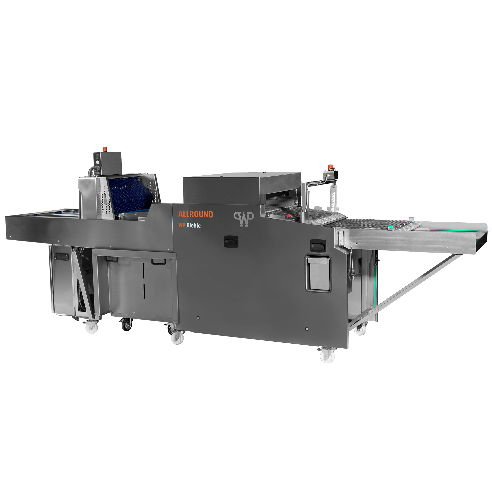 Belaugungsmaschine Allround mit Peelboard-Beschickung Belaugungsmaschine Allround mit Peelboard-Beschickung