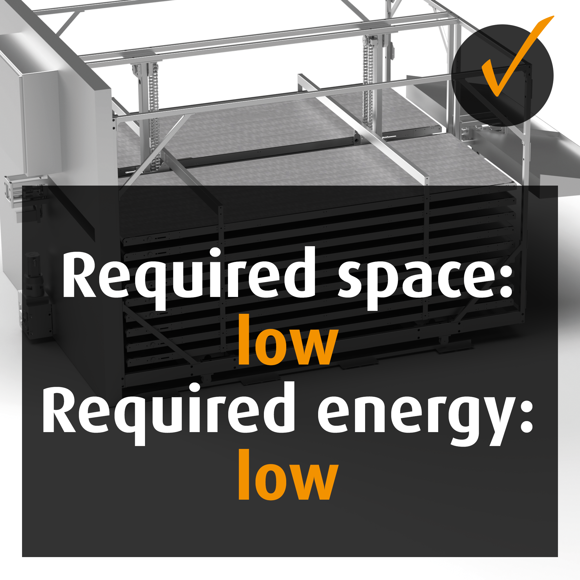 Eco-Froster: Freezer with low space and energy requirements